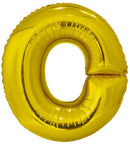 letterballon O folie 86 cm goud
