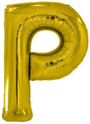 letterballon P folie 86 cm goud
