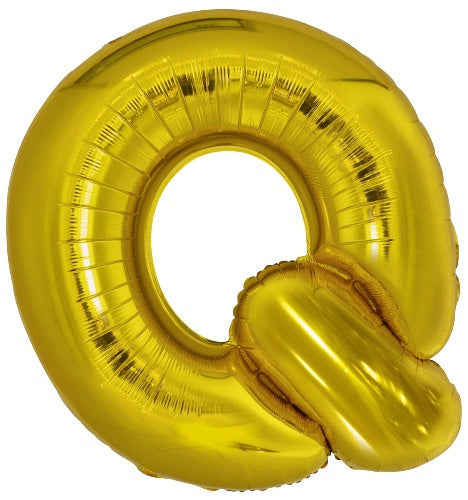 letterballon Q folie 86 cm goud