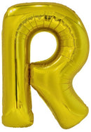 letterballon R folie 86 cm goud