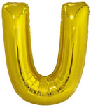 letterballon U folie 86 cm goud
