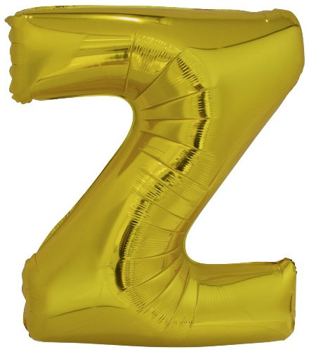 letterballon Z folie 86 cm goud