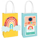 maak je eigen feestzakjes papier blauw/geel 40-delig