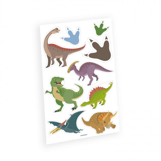 plaktattoos dinosaurus jongens 9 stuks