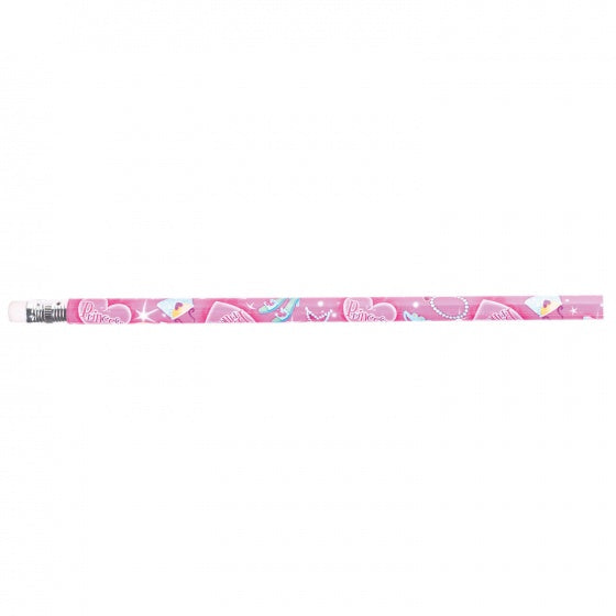 prinsessenpotloden met gum 18 cm 12 stuks