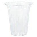 Serveerkom hoog uitlopend groot 18 x 19 cm transparant