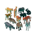 speelset wilde dieren 12 stuks