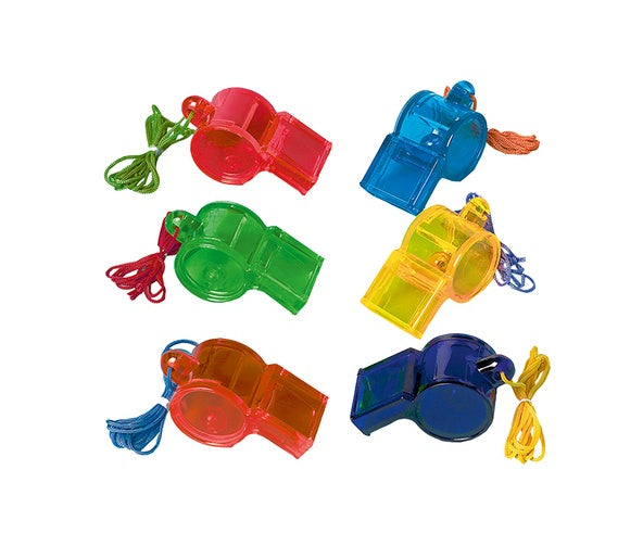 sportfluitjes multicolor 12 stuks