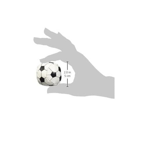 stressballen voetbal 4,5 cm polyester wit/zwart
