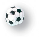 stressballen voetbal 4,5 cm polyester wit/zwart
