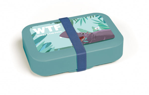 broodtrommel junior 19 cm polypropyleen blauw 3-delig