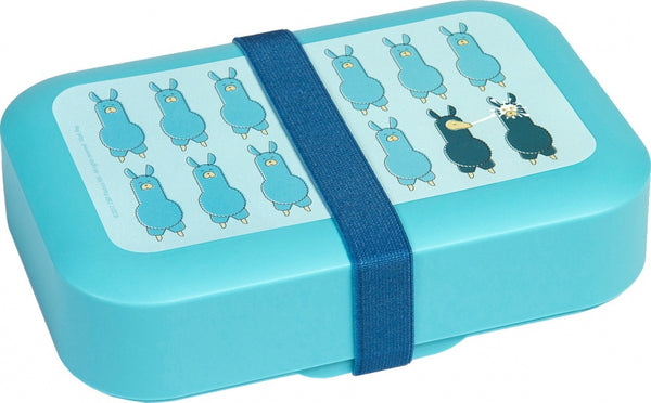 broodtrommel lama 1,5 liter blauw