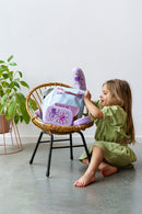 broodtrommel Octopus 180 x 132 mm polypropyleen paars