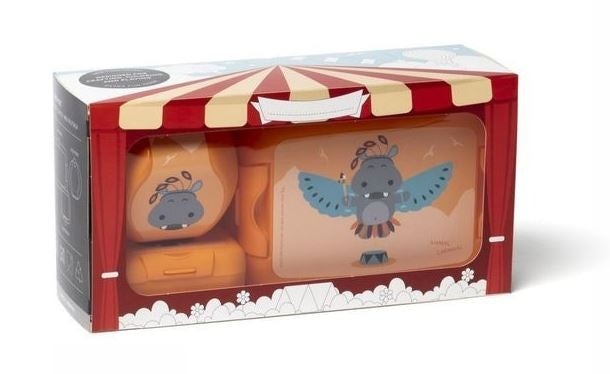 lunchset Animal Carnival junior oranje 3-delig