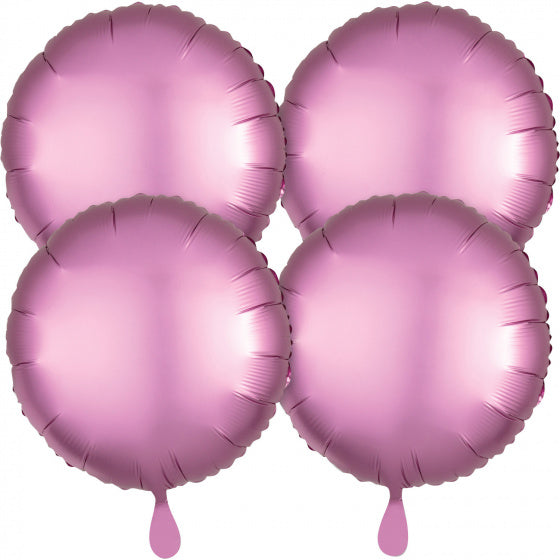 folieballonnen 43 cm roze 4 stuks