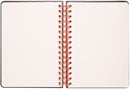notitieboek hardcover A5 14,8 x 21 cm zwart/rood