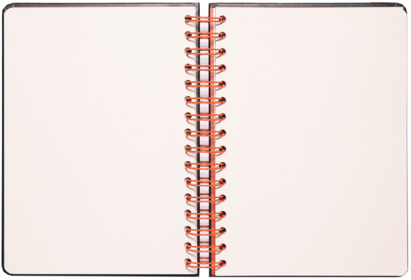 notitieboek hardcover A5 14,8 x 21 cm zwart/rood