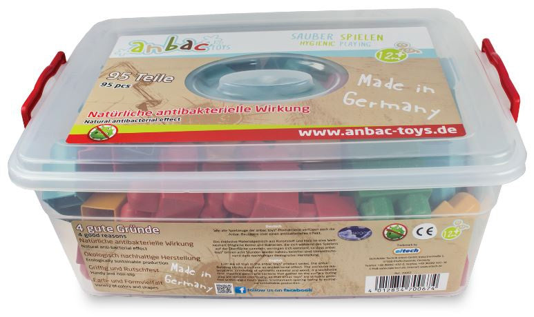 bouwblokken antibacteriëel hout 95-delig