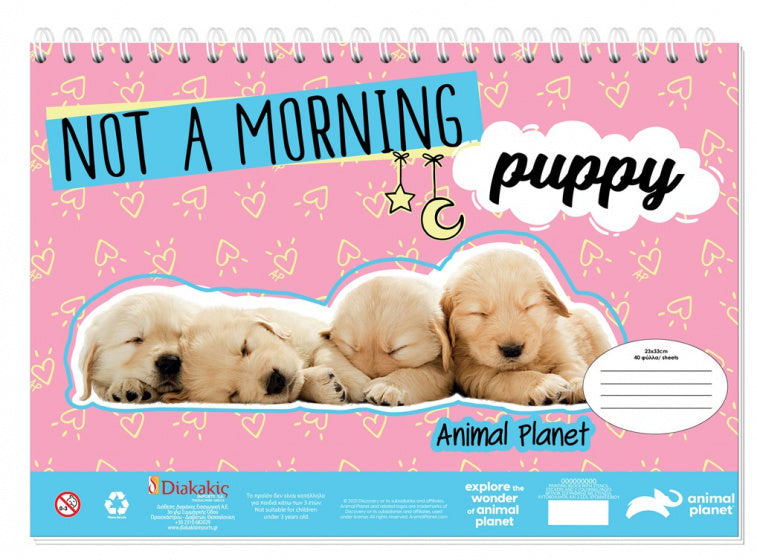 kleurboek met stickers puppy 33 cm papier roze