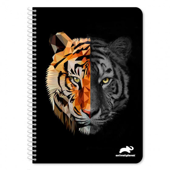 notitieboek Spiral tijger junior A4 90 pagina's