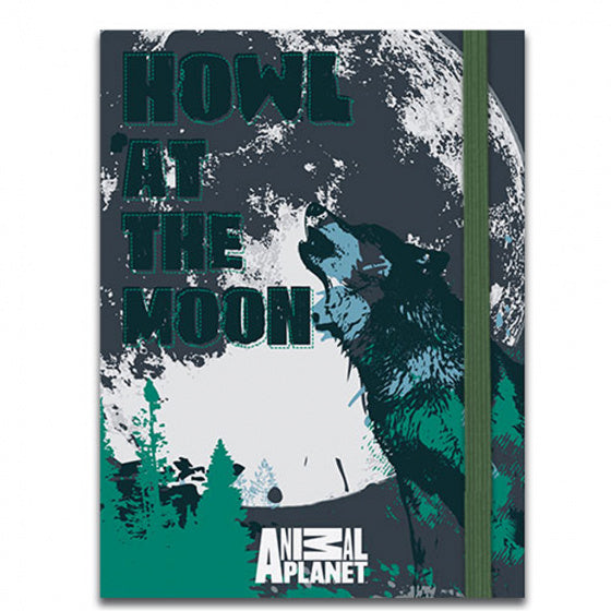 notitieboek Wolf 10 x 13,5 cm papier groen