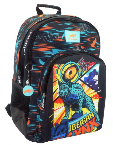 rugzak Iberian Lynx 24 liter 45 cm polyester zwart