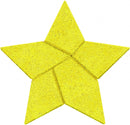 breinbreker puzzel Ster 7,5 cm steen geel 5-delig