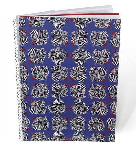 notitieboek ringband A4 kippen blauw