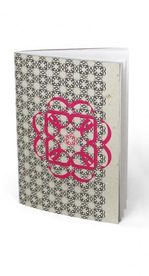 schrift bloem print 12x17 cm