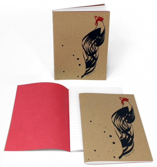 schrift kip leren kaft lichtbruin 15x21 cm