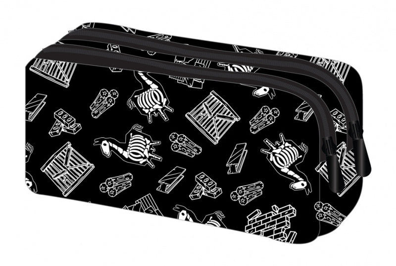 etui Fortnite junior 21 x 6 x 9 cm textiel zwart/wit