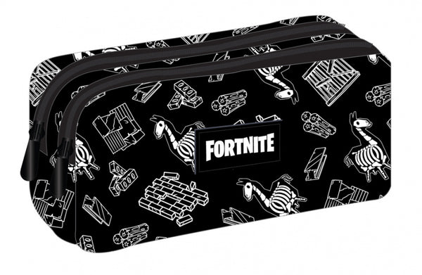 etui Fortnite junior 21 x 6 x 9 cm textiel zwart/wit