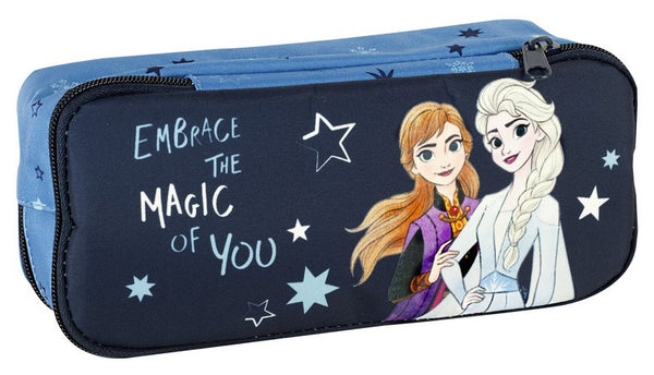 etui Frozen meisjes 23,5 x 10,5 x 6 cm textiel blauw