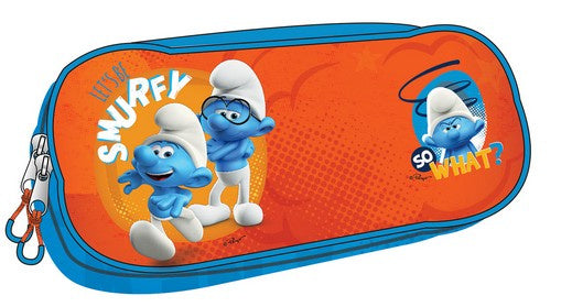 etui Smurfen junior 23,5 x 10,5 cm polyester oranje