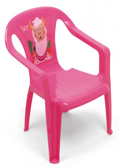 kinderstoel Llama 51 x 36,5 cm polypropyleen roze