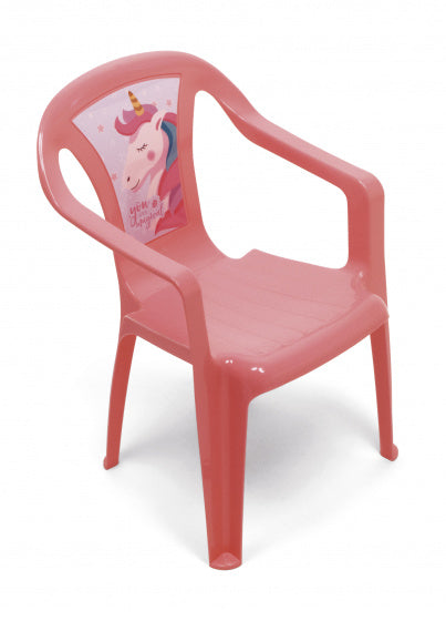 kinderstoel Unicorn 51 x 36,5 cm polypropyleen roze
