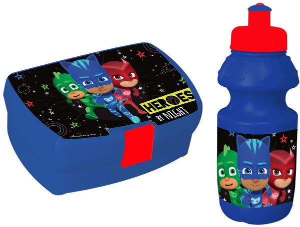 lunchset PJ Masks 350 ml blauw/rood 2-delig
