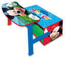 opbergbank Mickey Mouse 60 x 56 cm hout blauw 3-delig