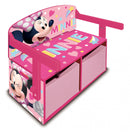 opbergbank Minnie Mouse 60 x 47 x 56 cm hout roze 3-delig