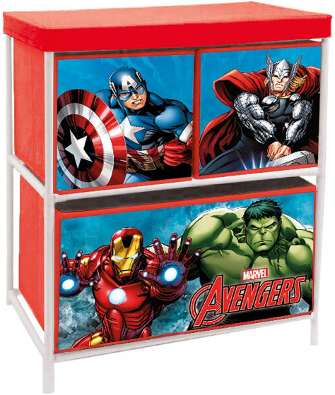 opbergkast Avengers 60 x 53 cm aluminium/polyester rood