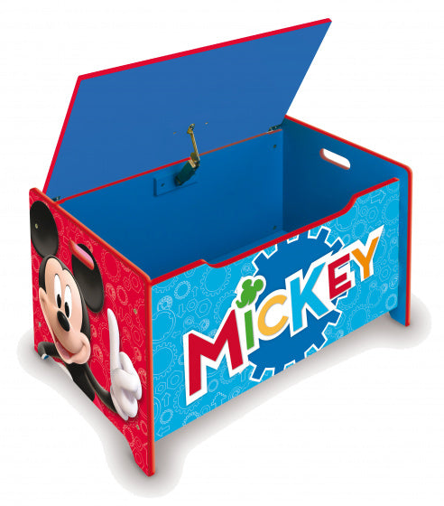 opbergkist Mickey Mouse 62,5 x 40 cm 92 liter hout blauw