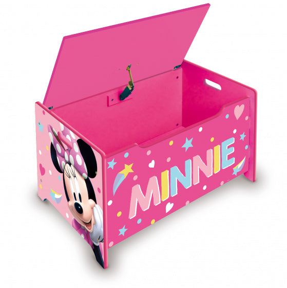 opbergkist Minnie Mouse 62,5 x 40 cm 92 liter hout roze