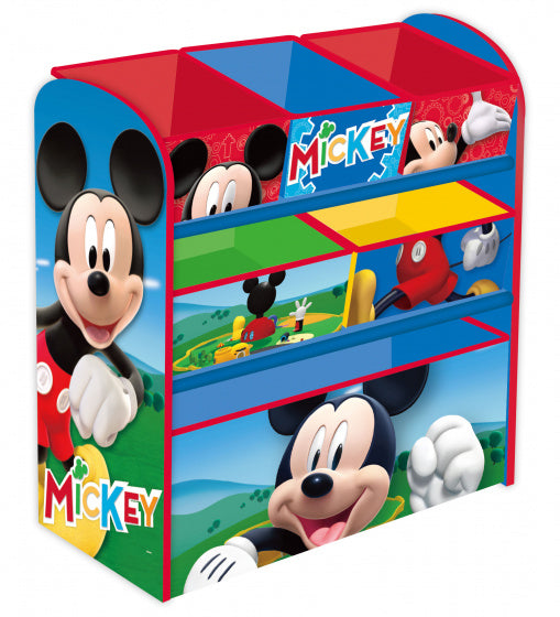 opbergrek Mickey Mouse 62 x 30 cm hout blauw 7-delig