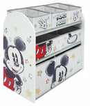 opbergrek Mickey Mouse 62 x 30 cm hout wit 7-delig