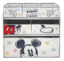 opbergrek Mickey Mouse 62 x 30 cm hout wit 7-delig