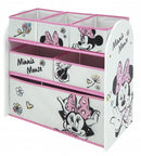 opbergrek Minnie Mouse 62 x 30 cm hout wit/roze 7-delig