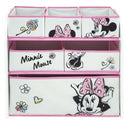 opbergrek Minnie Mouse 62 x 30 cm hout wit/roze 7-delig