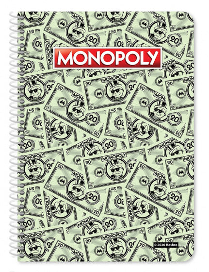 spiraalnotitieboek Monopoly A4 papier groen