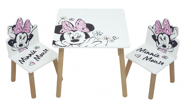 kindermeubels Minnie Mouse 50 x 50 cm hout wit 3-delig