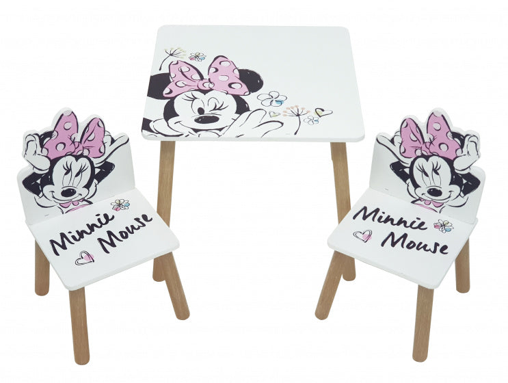 kindermeubels Minnie Mouse 50 x 50 cm hout wit 3-delig